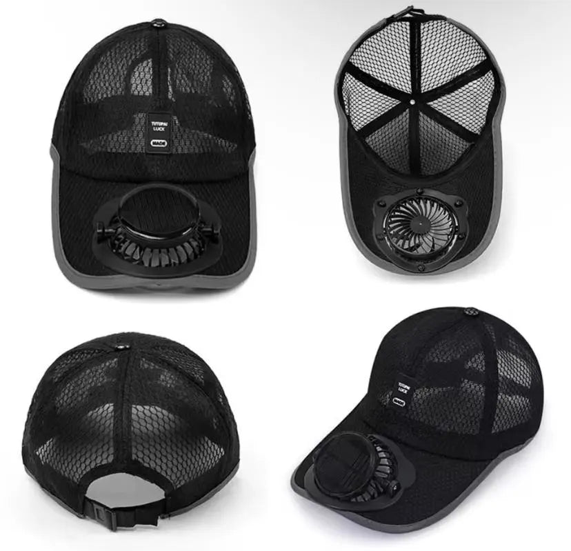 AWESOME SOLAR-POWERED FAN CAP