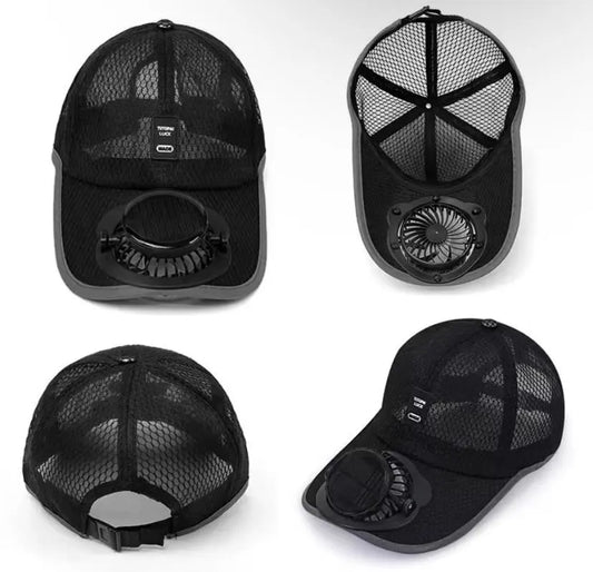 AWESOME SOLAR-POWERED FAN CAP